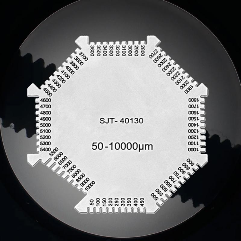 Гребень для мокрой пленки из нержавеющей стали, толщиномер для мокрой пленки, восьмиугольный гребень для мокрой пленки, 50-10000um, профессиональный