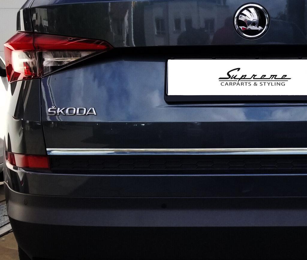 SKODA KODIAQ - Хромированная накладка на багажник - Акцент на дверь багажника - Премиум-деталь задней части автомобиля - Усилитель блеска
