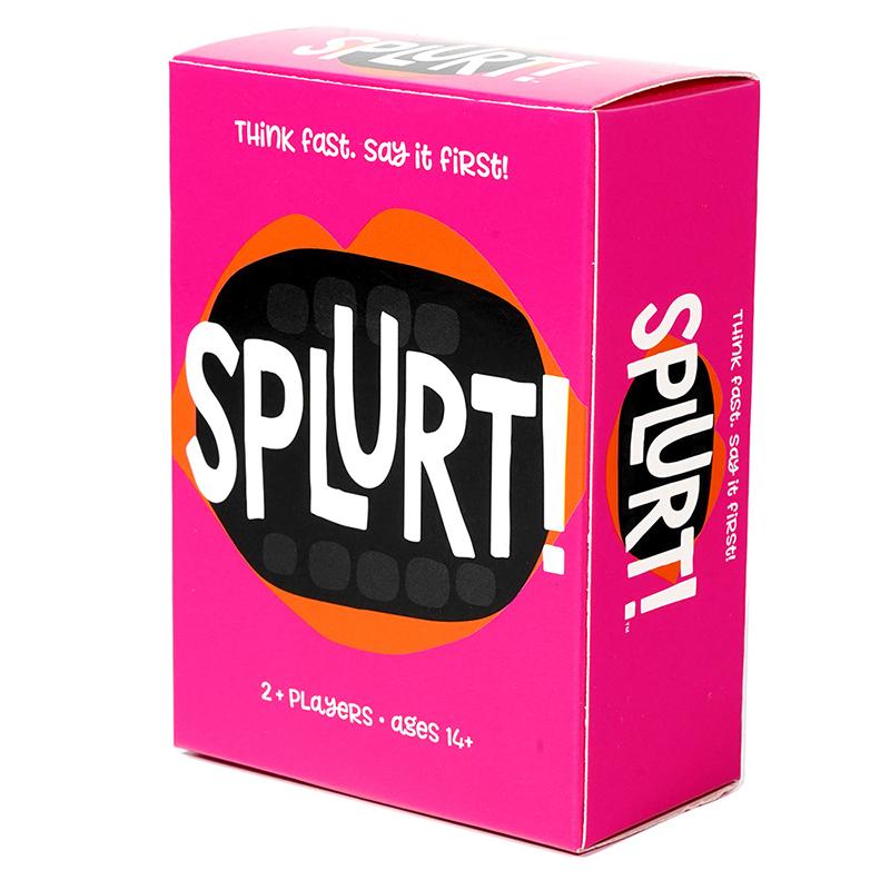 Splurt Думай Быстро Говори Первым Портативная Карточная Игра для Вечеринок Розовая Настольная Игра Рождественская Игра на День Рождения Подарки