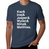 Kaz & Inej & Jesper & Wylan Nina Matthias. (Six of Crows Inverse) T-Shirt blanks sports fans mens clothing