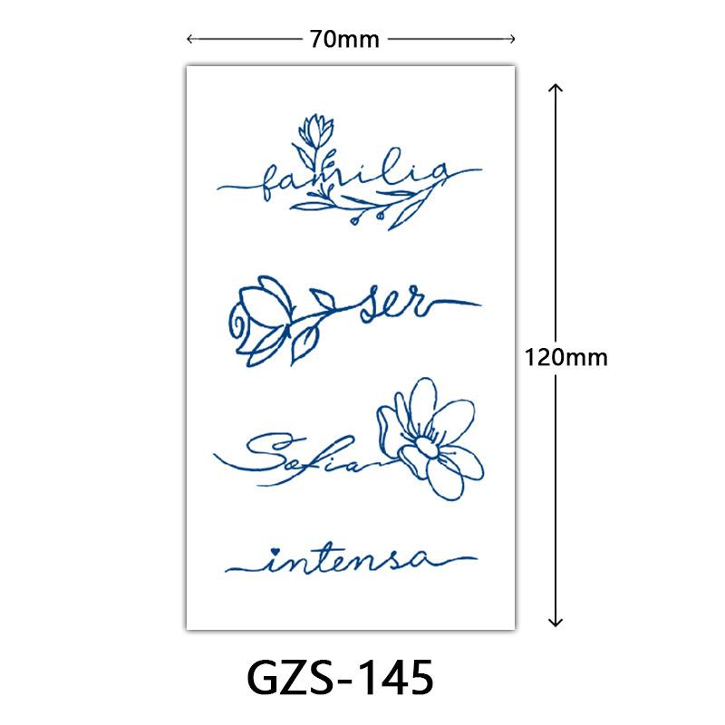 Травяная тату-наклейка, Тату-наклейка соком на тыльную сторону руки, Полуперманентная тату-наклейка, Водостойкая тату