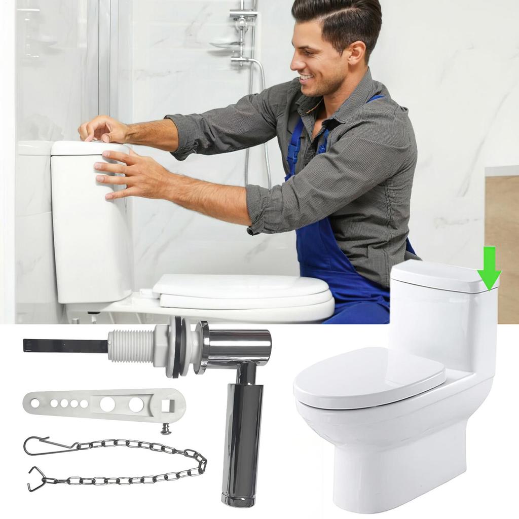 Комплект ручки слива для унитаза из цинкового сплава для замены с регулируемым рычагом, ручка-рычаг для унитаза для дома, дачи, RV, лодки, морской, жилой, коммерческий