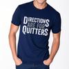 Tshirts For Unisex Relaxed Fit For Unisex Oneck Tshirt Cotton Directions Are For Quitters Cool For Man Tees Round Neck Tee Teeshirt
