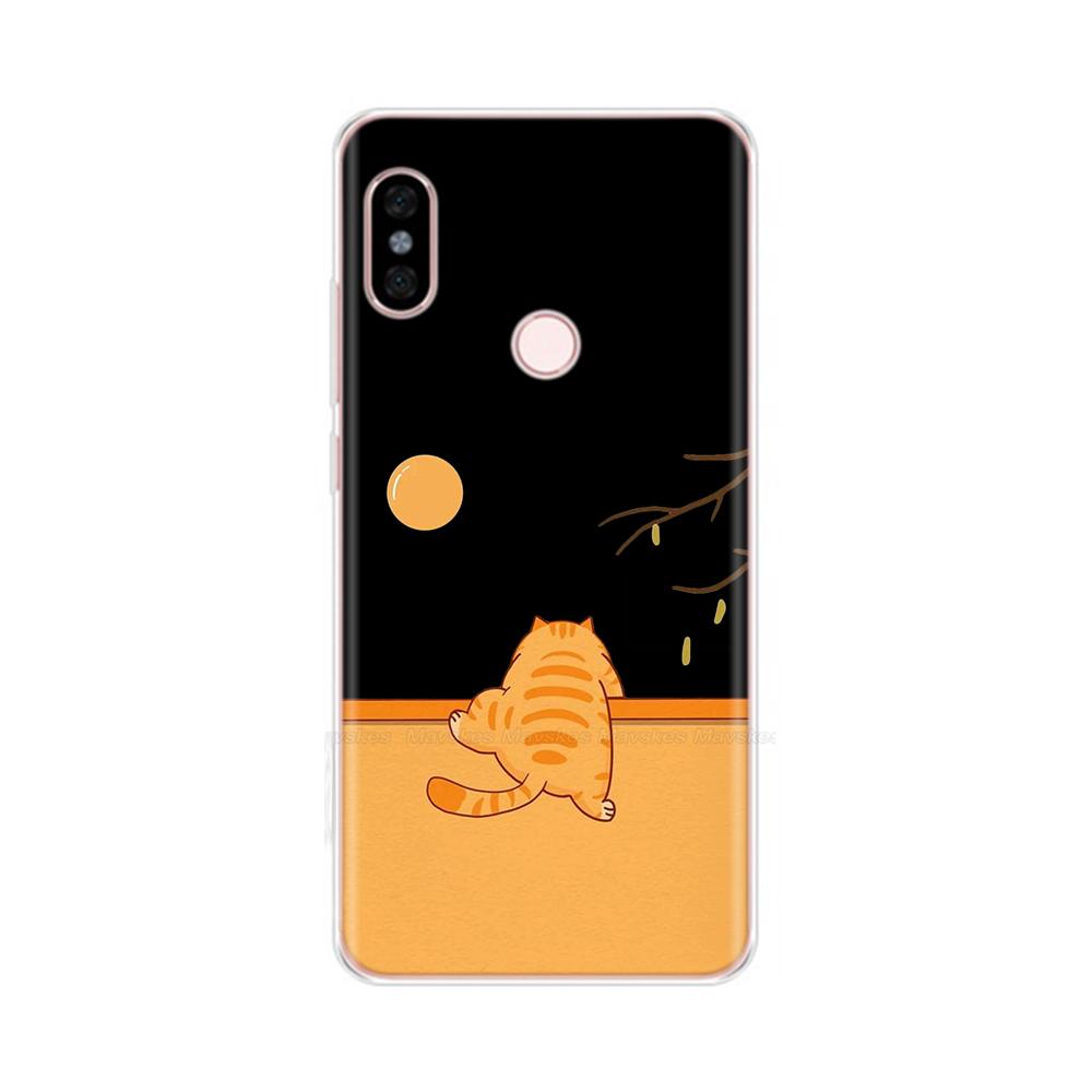 Для Redmi Note 5 Note5 Pro Защитный чехол Мягкий силиконовый чехол для телефона Мультяшная расписная задняя крышка Для Redmi Note 5 6 Pro Fundas