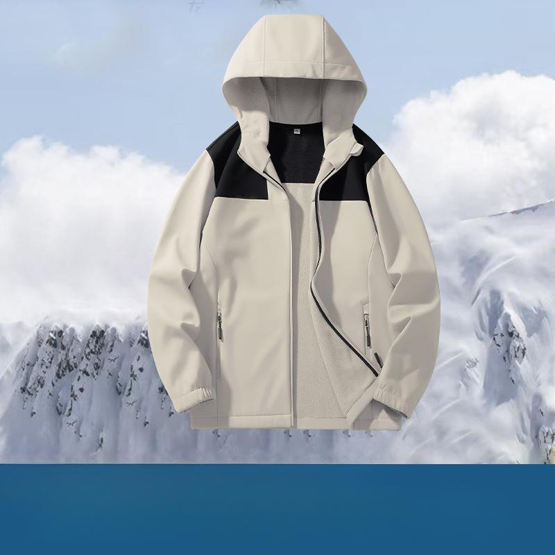 Новая куртка Soft Shell для активного отдыха на осень и зиму, флисовая утолщенная ветрозащитная водонепроницаемая теплая куртка, спортивная куртка, бейсбольная куртка