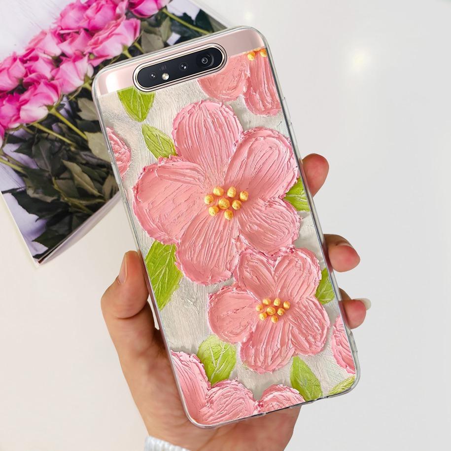 Чехол для Samsung Galaxy A80 Чехол GalaxyA80 A 80 SM-A805F A805 A805F A90 4G Прозрачные Чехлы Модный Мраморный Мягкий ТПУ Задняя Крышка