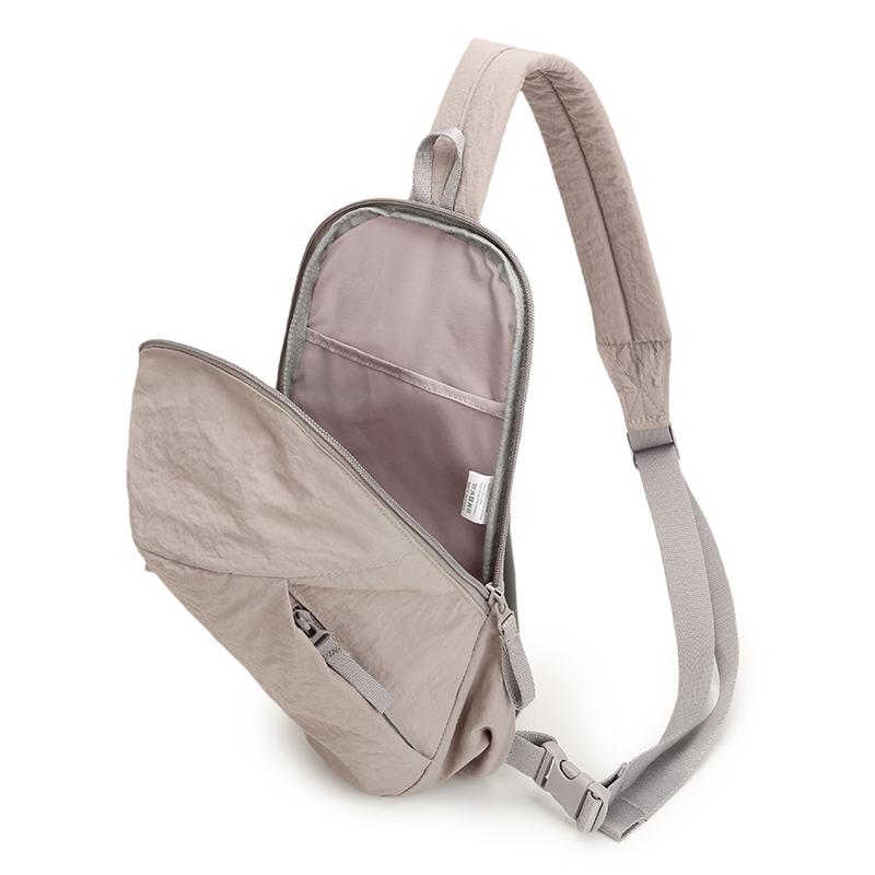 Сумка через плечо Спортивная нагрудная сумка для улицы Большой вместимости Однотонная сумка на плечо