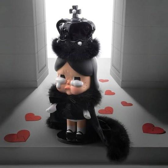 Официальный магазин POP MART MEGA CRYBABY 400 Королева Разбитое Сердце Фигурка Игрушка Пластиковая Модель Подарок Акция поддержки Оригинальный продукт