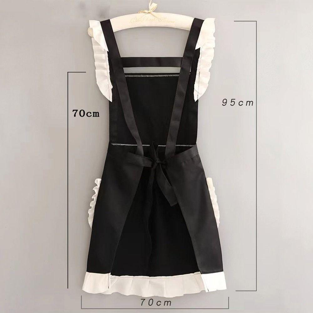 1Pcs Baking Florist Kitchen Cooking Aprons With Waistband Maid Dress Apron Durable Japanese Apron