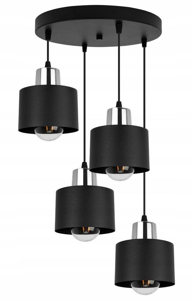 MODERN CEILING HANGING LAMP BLACK LED LAMP