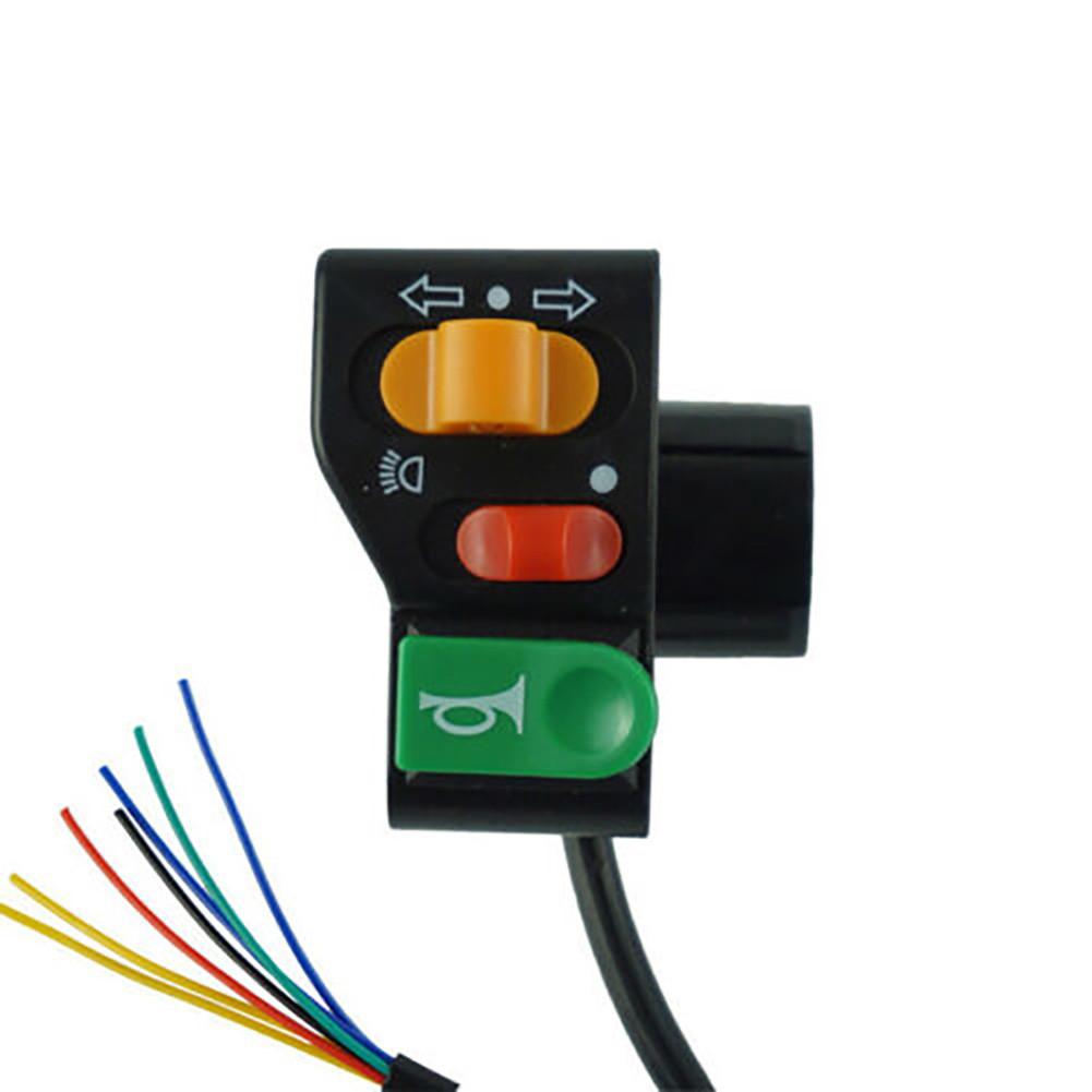 7/8 \ руль мотоцикла, скутера, переключатель включения и выключения для звукового сигнала поворота фары