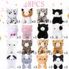 8-48Pcs Adopt A Pet Party Favors Cat Plush Cat Stuffed Animal Bulk Kitten Stuffed Animal for Birthday Party Gifts