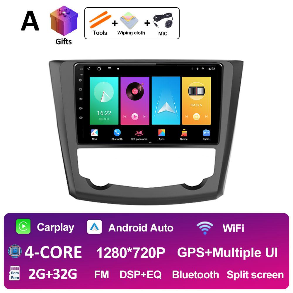GPS-навигация Android14 для Renault Kadjar 2015 2016 2017 2018 2019 Беспроводная Carplay Автомагнитола QLED IPS Экран WIFI Аксессуары