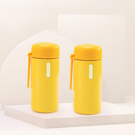 150 мл изоляционная бутылка из нержавеющей стали, вакуумная чашка для воды, герметичная мини-колба со шнурком, двойной стенкой, портативная бутылка для горячих и холодных напитков для офиса