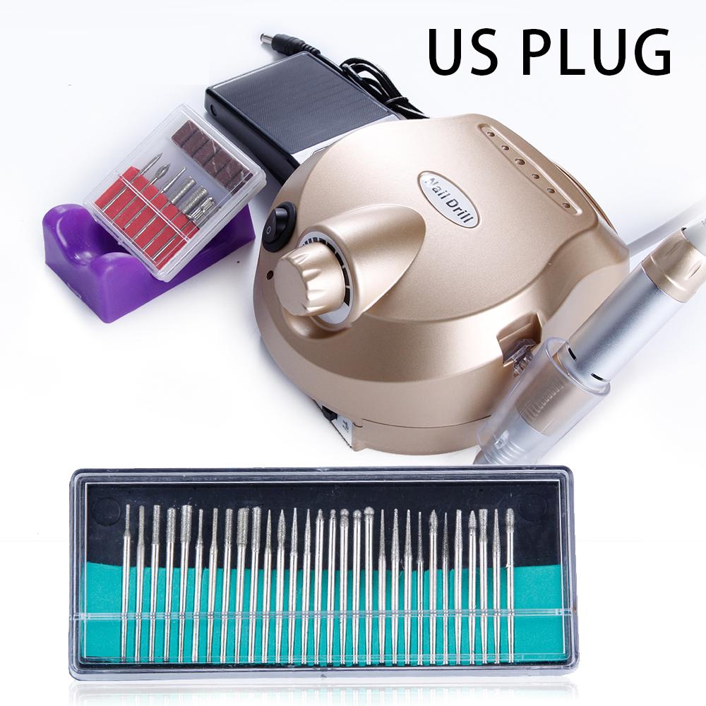 1 шт. Профессиональный электрический полировщик ногтей шлифовальный станок для остекления пилка маникюрный набор сверл для ногтей