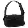 Michael Kors MK Colby Застежка-кнопка Серебряная фурнитура Кожаная мини-сумка Женские сумки Черный 32F4SBAU0L-BLACK