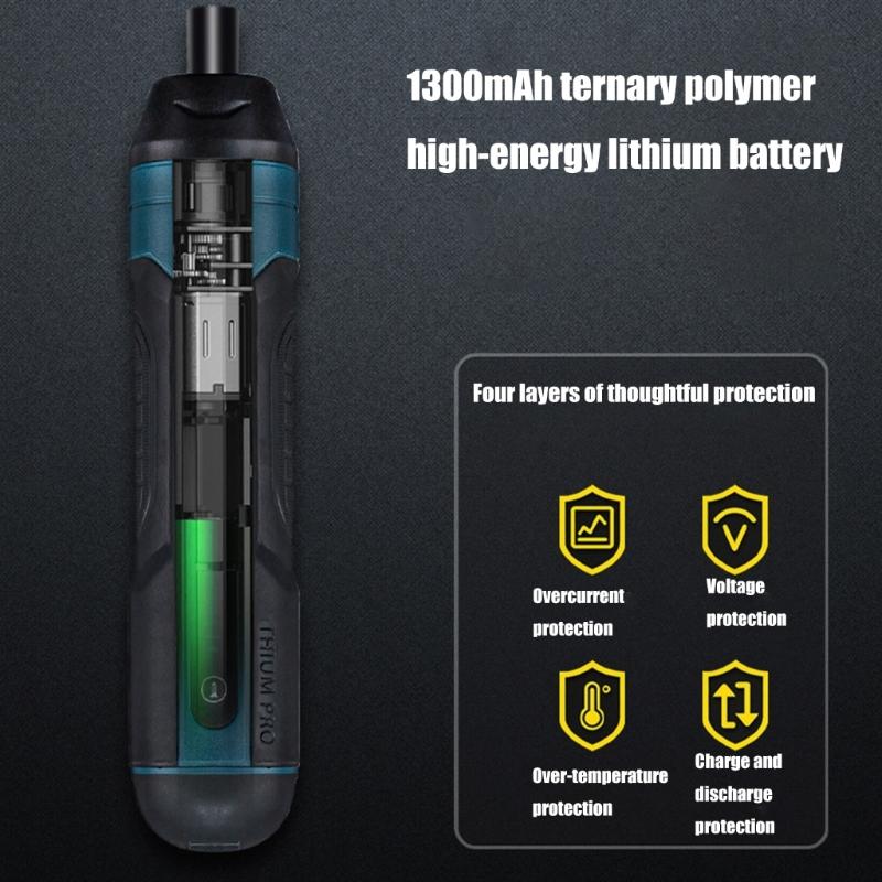 Электрическая отвертка 4 режима крутящего момента Магнитная головка Аккумуляторный инструмент Аккумуляторная отвертка