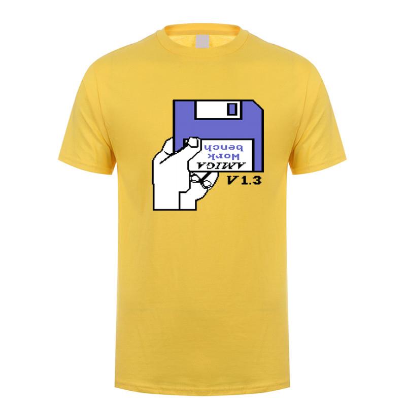 Retro Video Games Commodore Amiga Workbench Insert Disk T Shirts Unisex Graphic Streetwear Short Sleeve Tshirt Gifts Tshirt Dy209