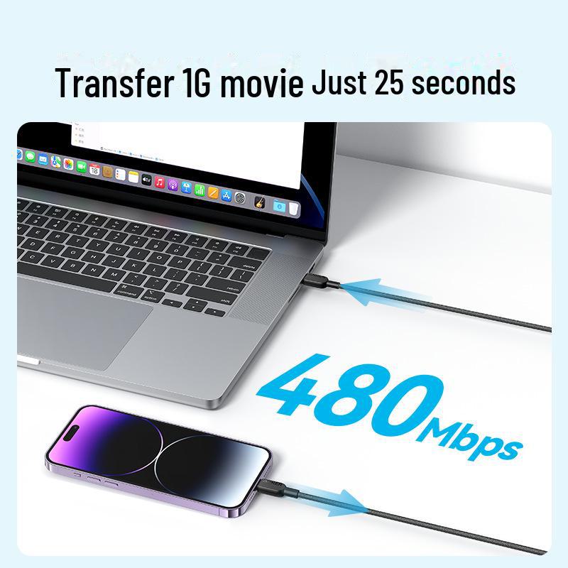 Anker Fast Charging PD Braided USB-C Cable, сертифицированный Apple MFi (А81А6)