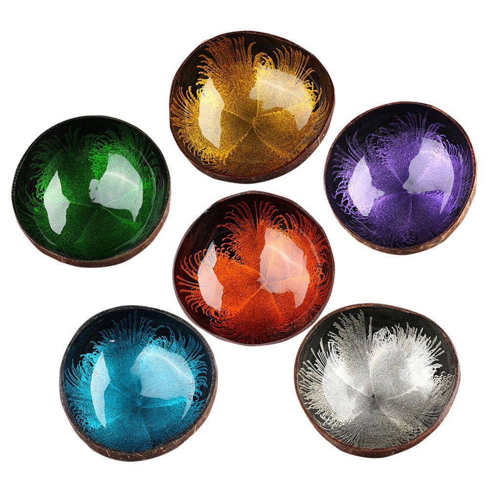 Kitchen Supplies Home Decor Natural Coconut Shell Bowls Storage Container Candy Dishes Tableware