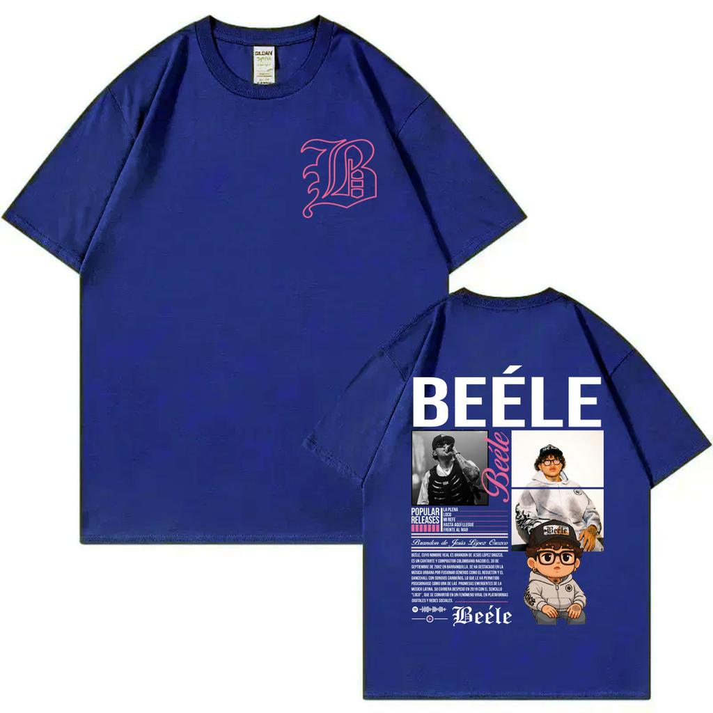 Rapper Beele Merch Tshirts Unisex Unisex Clothing High Street Fashion Trend T Shirt Summer Casual 100cotton Short Sleeve Tshirt