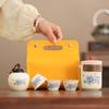 Ru Kiln Peony Kung Fu Tea Set