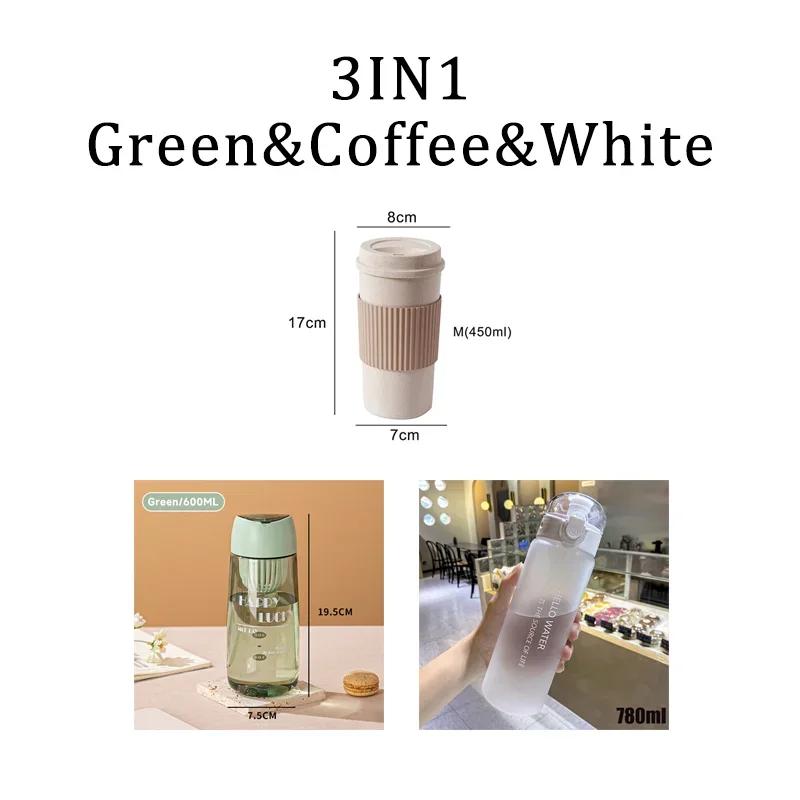 780 мл пластиковая бутылка для воды для питья портативная спортивная чашка для чая, кофе, кухонные инструменты, детская бутылка для воды для школы, прозрачная