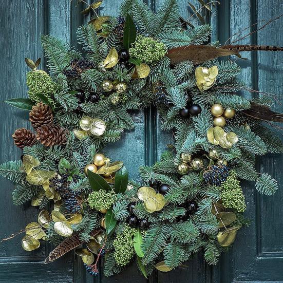 Yousheng 20cm/25cm Metal Hoop Wreath Frame Wire Ring Flower Garland Holder DIY Wreath Making Supplies for Festival Wedding Party