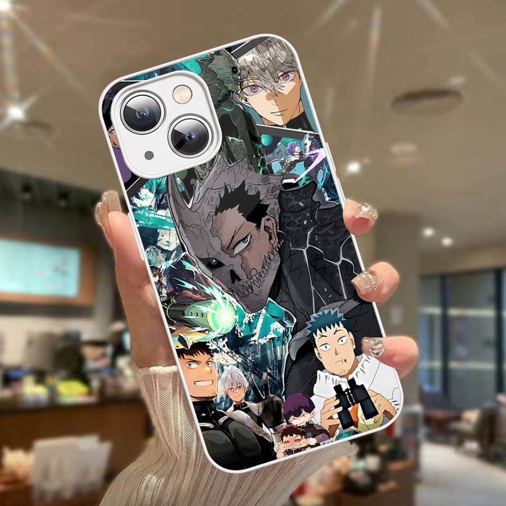 Классический Аниме K-kaiju No8 Для IPhone 14 13 12 Mini 11 Pro XS Max X XR 14 Plus Закаленное Стекло Чехол