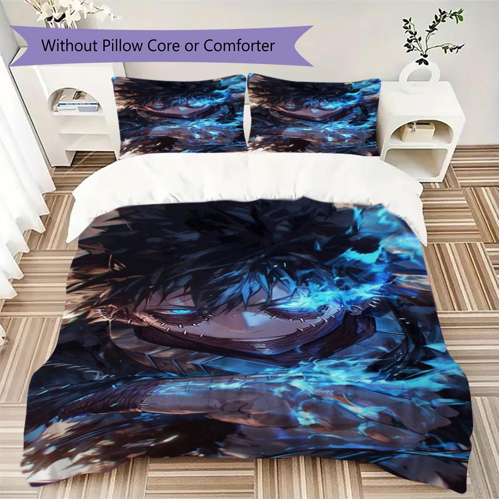 My Hero Academia Pattern Bedding,Quilt Set Quilt Cover Pillowcase Home Birthday Gift (1*duvet cover+2*pillowcase,without core)SSJT0917183