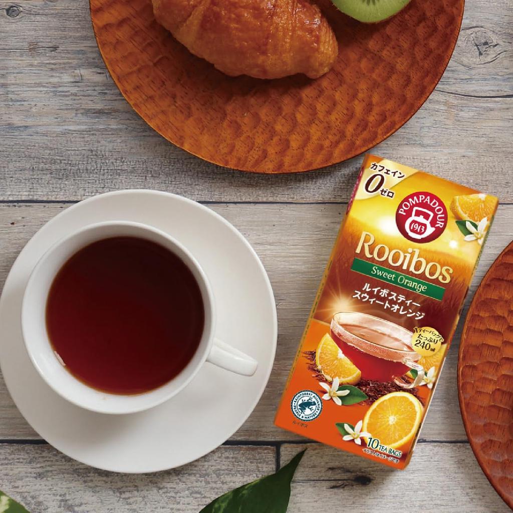 Japan Green Tea Center Pompadour Louis Bos Sweet 10TB X 4 Tea, Orange,