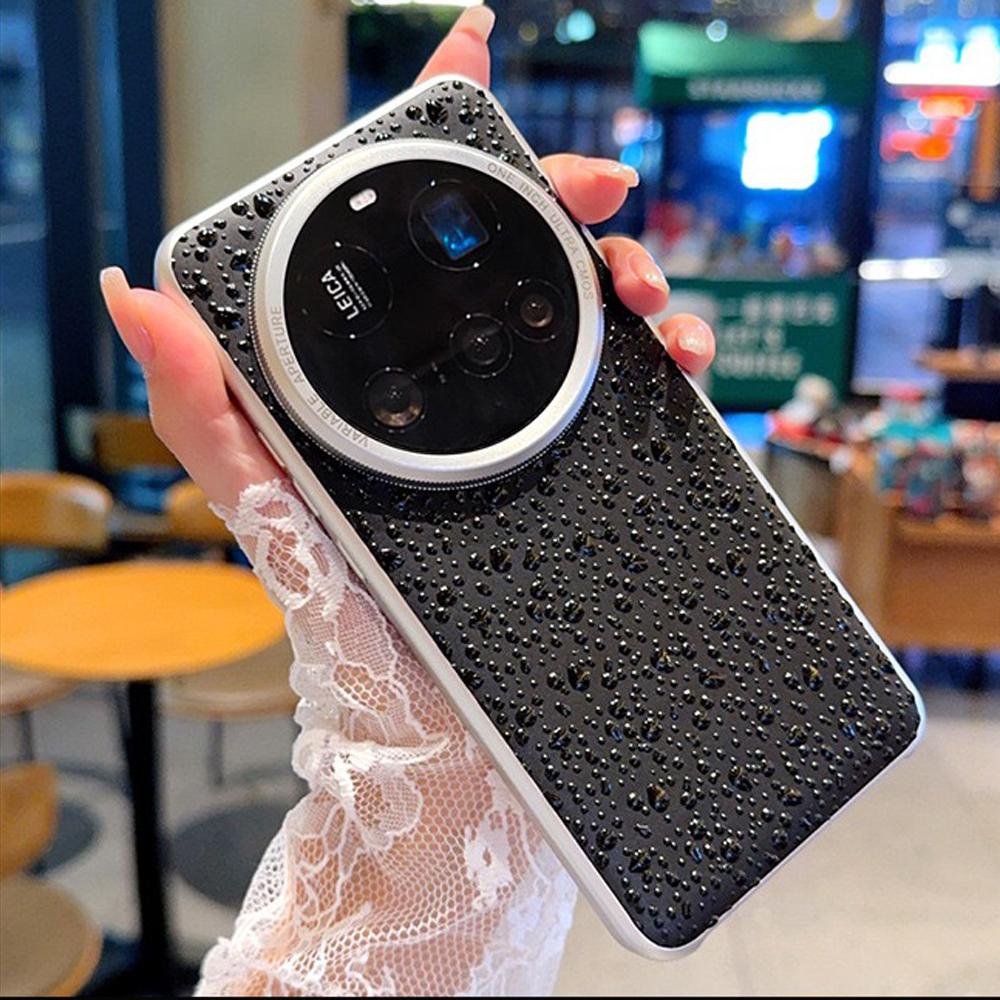 Для VIVO X200 Pro Mini X100 X200S Ultra Чехол С рисунком капель дождя Телефон PC Жесткий корпус Защитный Роскошный Ударопрочный Бампер Задняя крышка