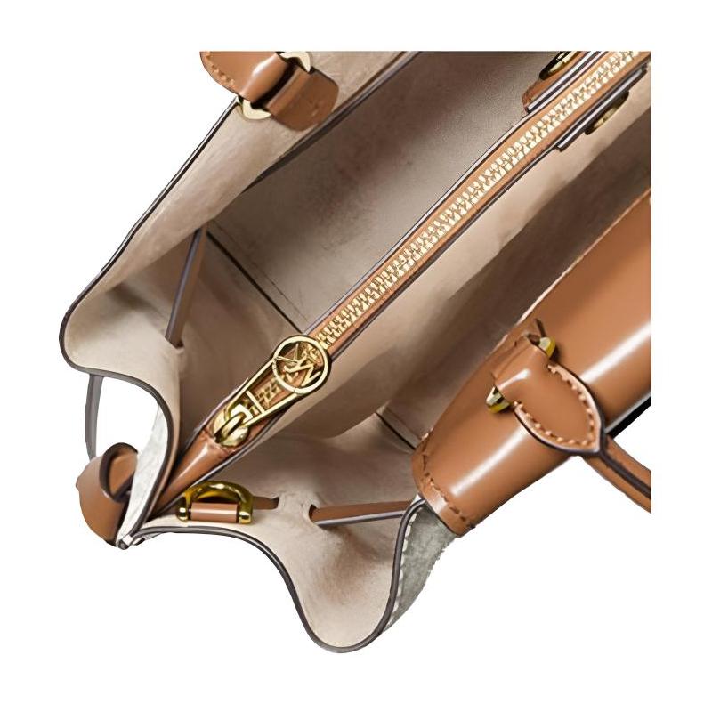 MICHAEL KORS handbag Nouveau Hamilton Presbyopia all-over color-blocked catfish bag chain logo large capacity commuter cotton crossbody bag large size