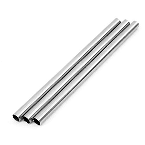 Sin Stainless Steel Straws, Made In Japan, Set of 3, 12mm Diameter X 220mm Length (Approx.), Food Inspected, for Tapioca