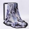 New Silk Scarf Print Design Large Hijab Fashion Female Square Scarf Head Wraps For Women Bandana Lady Headkerchief Summer New