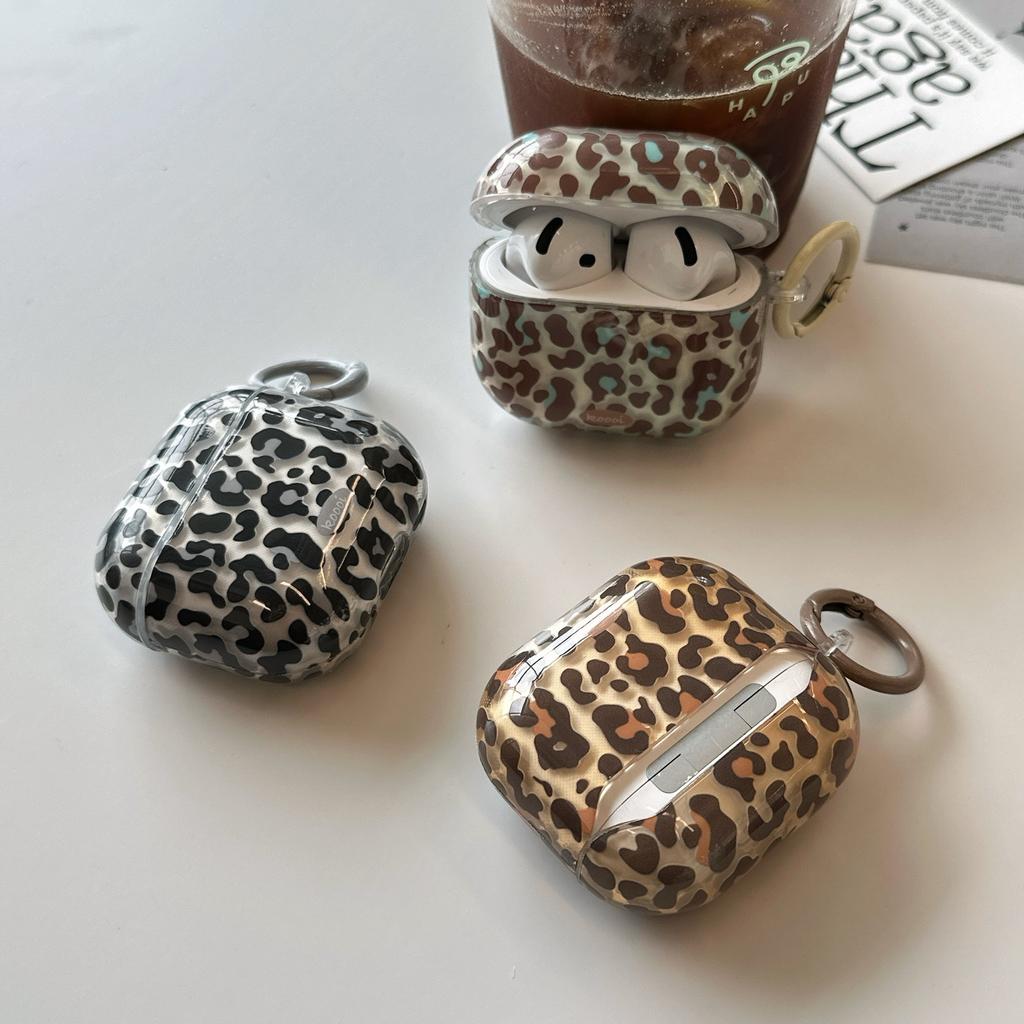European and American transparent leopard print is suitable for AirPods pro1 generation Apple 1/1 generation earphone cover Bluetooth 1 generation