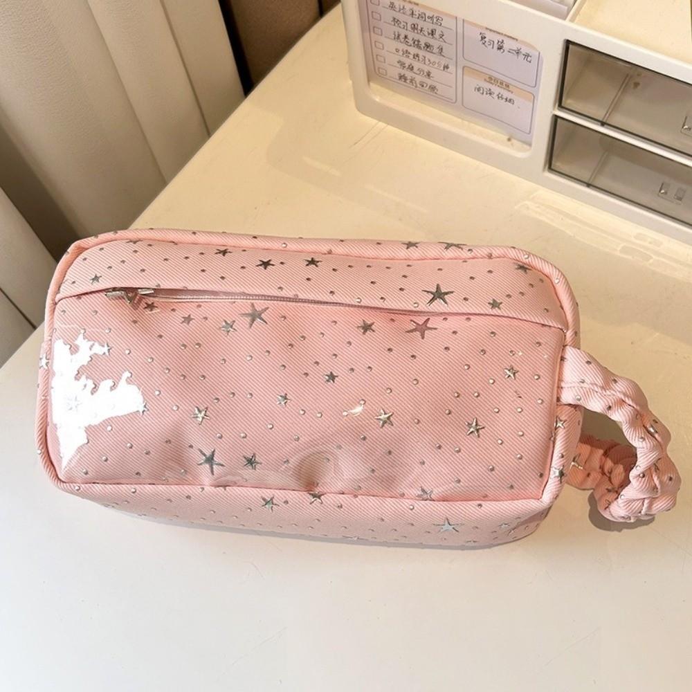 Portable Pen Bag Large Capacity Stationery Bag Kawaii Pencil Case Students