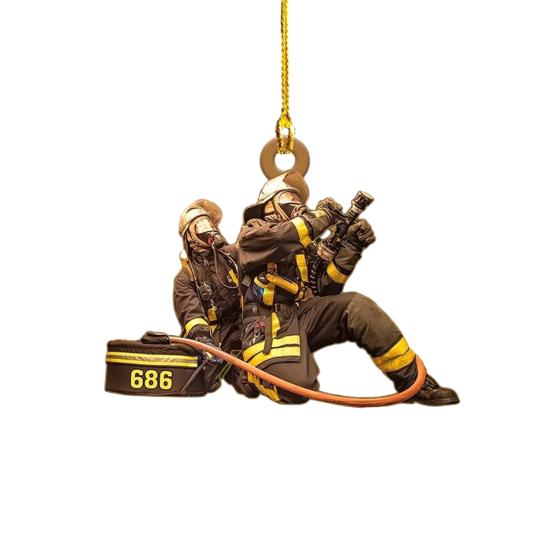 Рождественская елка, украшение пожарного со шнурком, широко используемое автомобильное зеркало заднего вида, подвеска пожарного, подвесное украшение