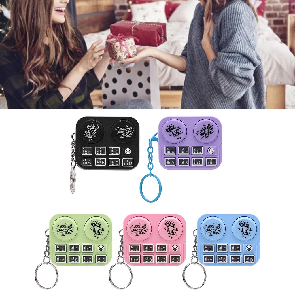 Мини-брелок с разноцветными огнями, проигрыватель дисков DJ, дизайн, автоматическое воспроизведение и режим самонажатия, портативный DJ K