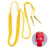 1Pc Red/Yellow Aiguillettes Wire Cord Or 2Pcs Yellow Pendants For Uniform Cosplay Costume DIY Clothes Decoration