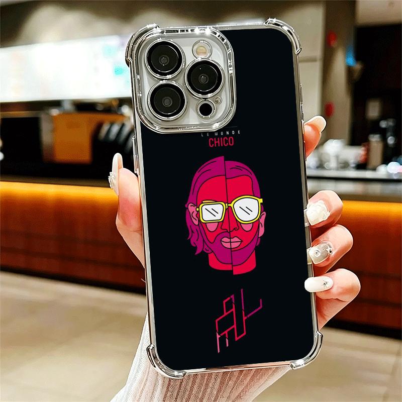 PNL QLF Rapper Singer Soft Phone Case For iPhone 15 16 17 Air 14 Pro Max 16E Plus 13 12 Mini Plating Anti-Fall Fundas