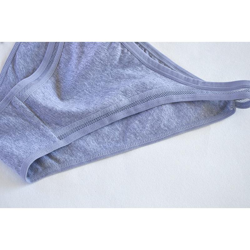 Высококачественные удобные полуоблегающие сексуальные трусики для женщин из хлопка, дышащие, простые, женские, бикини с тонкими бретельками, женские, треугольные трусики с низкой талией, сексуальные трусы