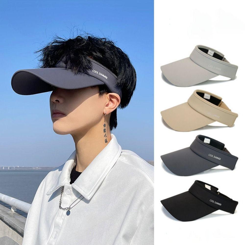 UV Protection Summer Sports Sun Hat Adjustable Empty Top Hat Fashion Sunscreen Visor Cap Girl