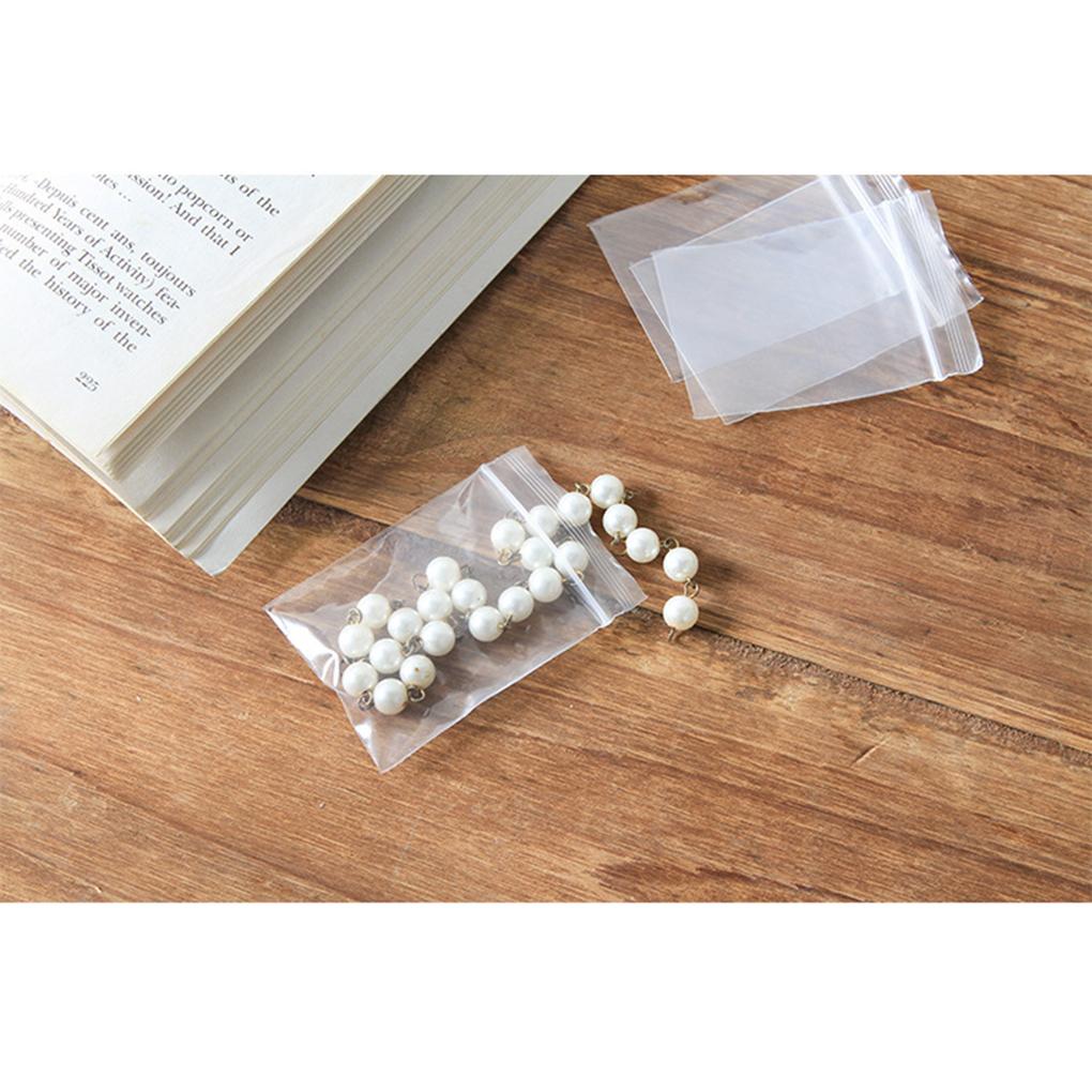 100 шт. прозрачные пакеты для хранения продуктов питания, упаковка для ювелирных изделий, многоразовый вакуумный пакет для сохранения свежести