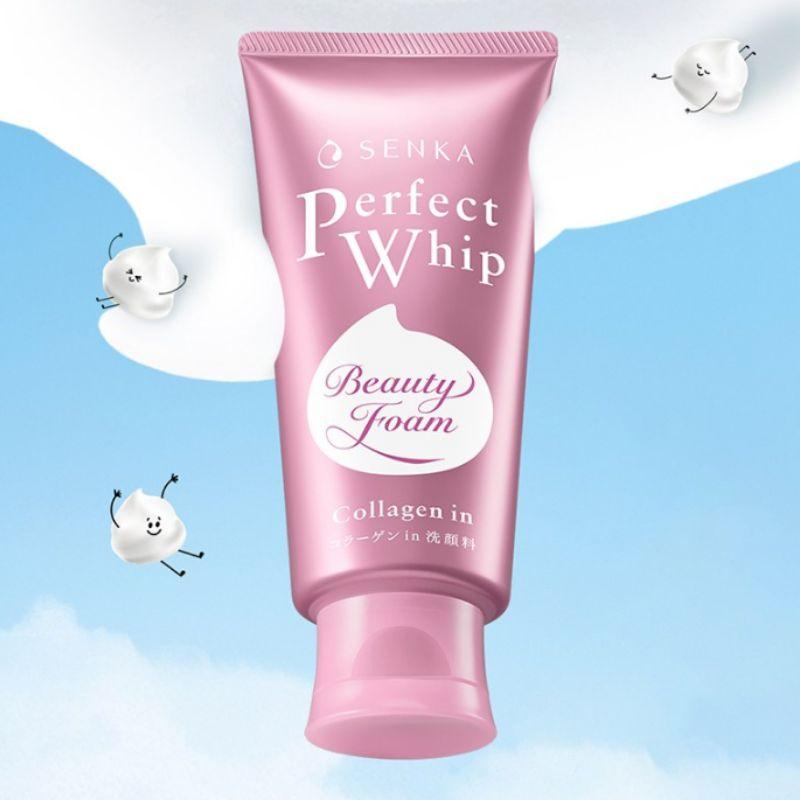 SENKA Perfect Whip Collagen In Очищающая пенка 120 г x 2 – Набор увлажняющих пенящихся средств для умывания