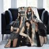 Плед для группы Kpop Babymonsters, флисовый текстиль, декоративный, портативный, ультрамягкий плед для дома, дивана, плюшевое тонкое одеяло