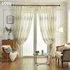 1PC LOZUJOJU Fashionable and Versatile Retro Light Luxury Embroidered Semi Transparent Sheer Curtain for Living Room Bedroom Home Decor