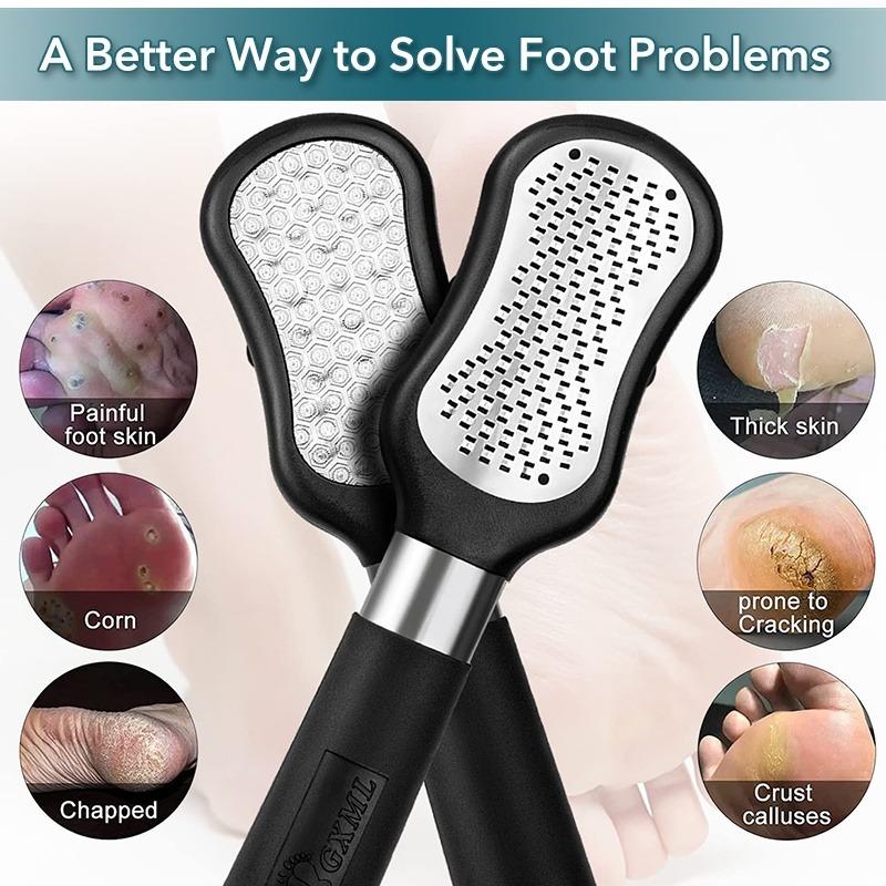 Пилочка для ног Скраб для омертвевшей кожи Уход за ногами Педикюр Спа Терка для ног из нержавеющей стали
