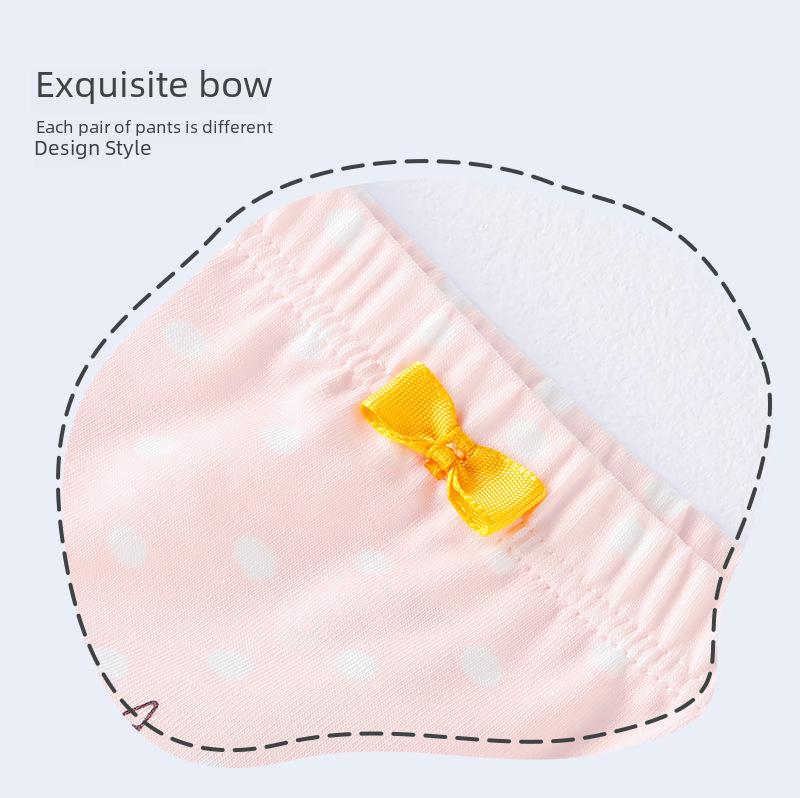 Мультяшные боксеры для девочек из дышащего мерсеризованного хлопка - Маленький, Средний, Большой