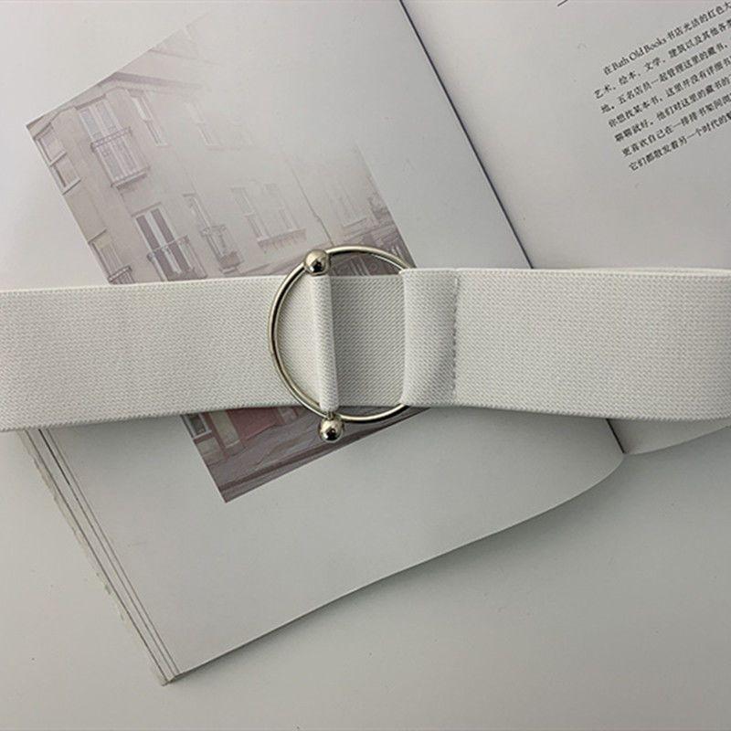 Wide Minimalist Modern Elastic Waistband For Women Available In Multiple Fashion Colors